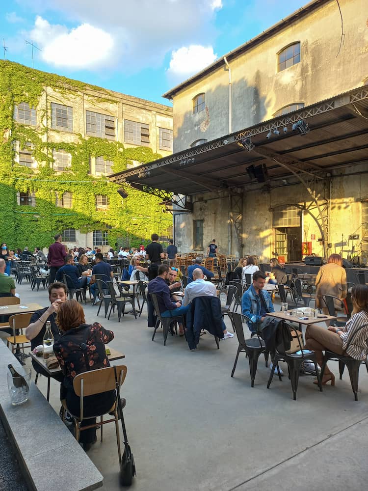 Il cortile dello Spirit de Milan in Bovisa