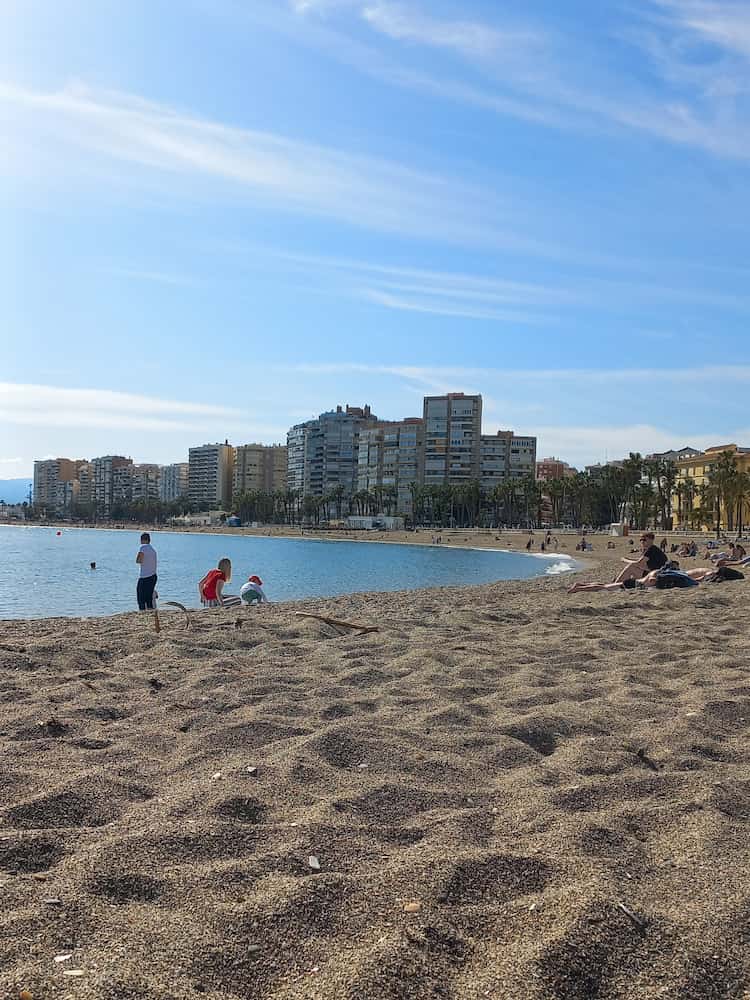 La spiaggia di La Malagueta
